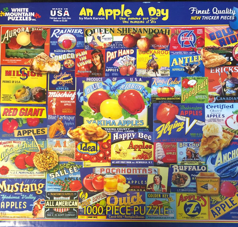 An Apple A Day/#2/Sell/Ship - White Mountain Puzzles puzzle collectible [Barcode 724819256426] - Main Image 1