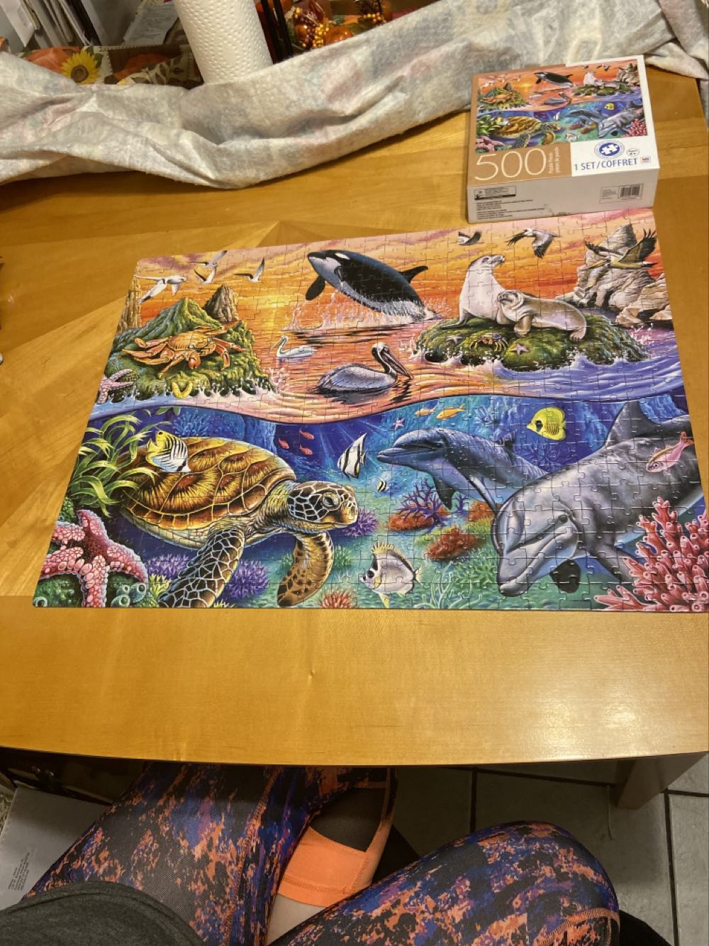 Ocean Gathering - Milton Bradley puzzle collectible [Barcode 430000641994] - Main Image 2