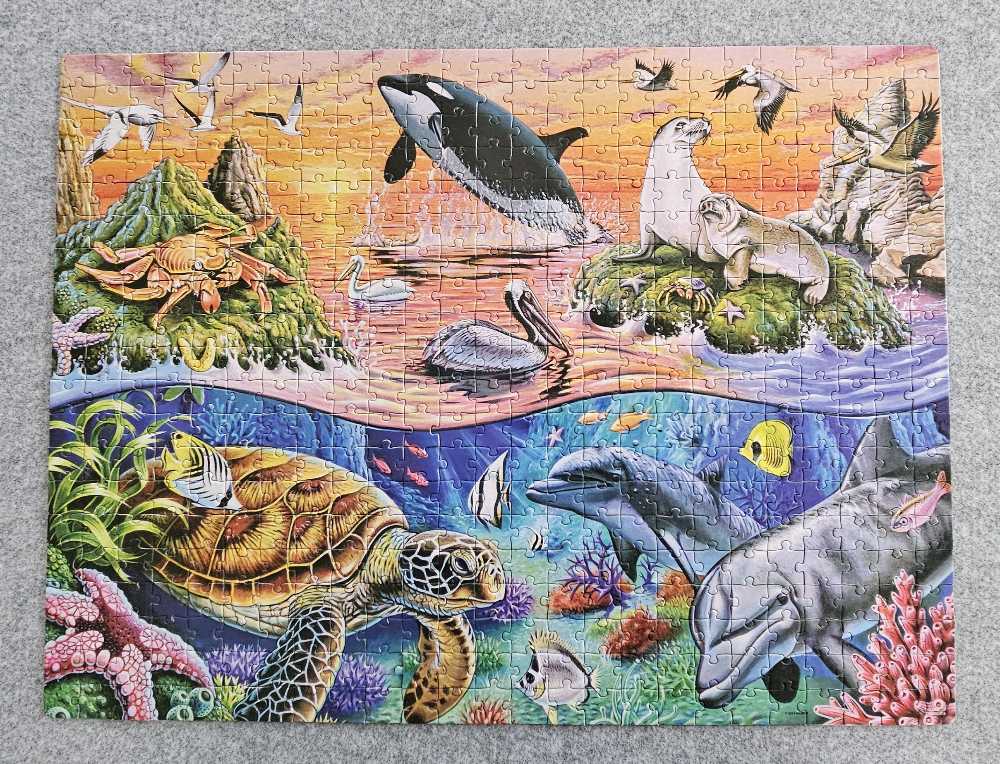 Ocean Gathering - Milton Bradley puzzle collectible [Barcode 430000641994] - Main Image 3