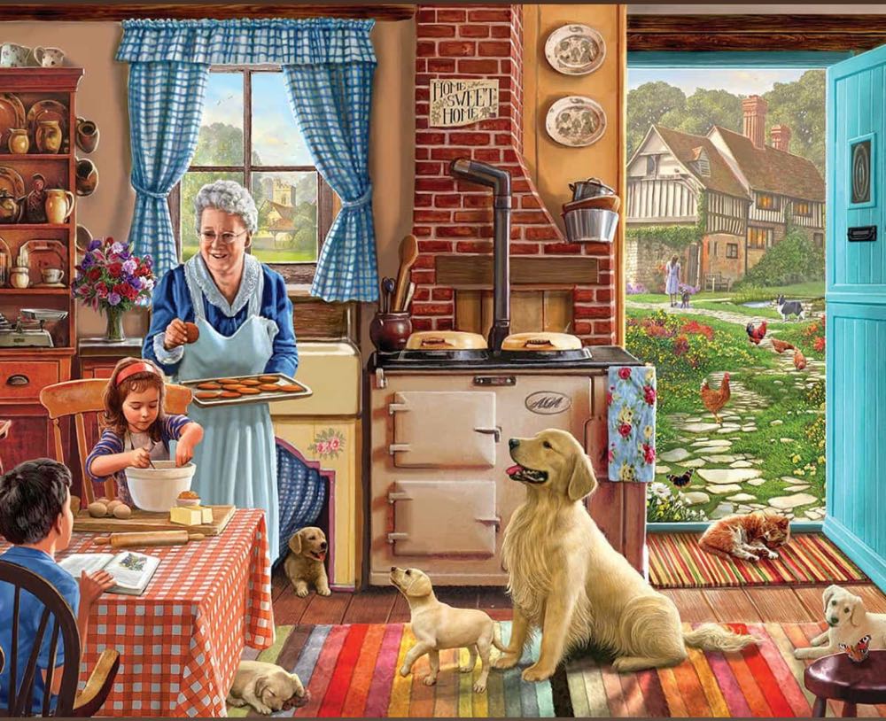 Cozy Kitchen - White Mountain 🇺🇸 puzzle collectible [Barcode 724819259830] - Main Image 2