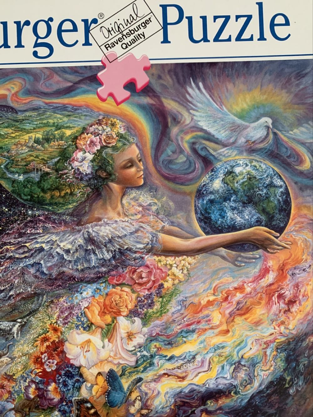 Josephine Wall. Engel Op Aarde. Earth Angel - Ravensburger puzzle collectible [Barcode 4005556158102] - Main Image 2