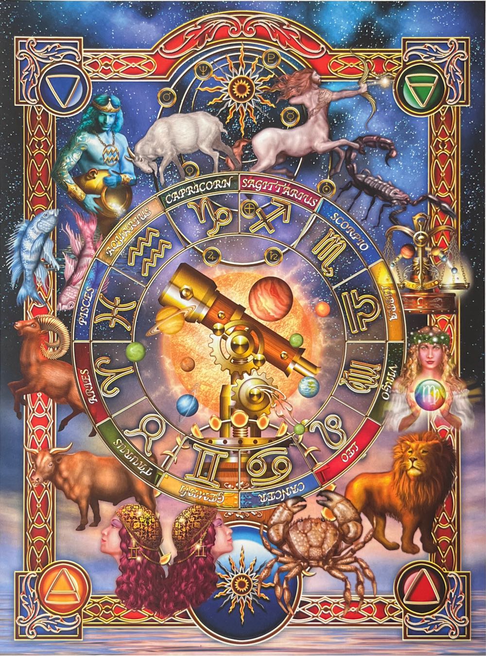 Zodiac Signs - Milton Bradley (MB) puzzle collectible [Barcode 5023117029929] - Main Image 2