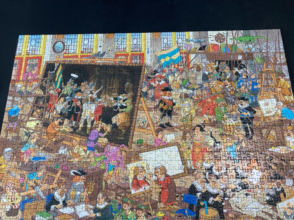 Rembrandt’s Studio | Gallery Of Curiosities - Jan Van Haasteren puzzle collectible [Barcode 8710126200322] - Main Image 2