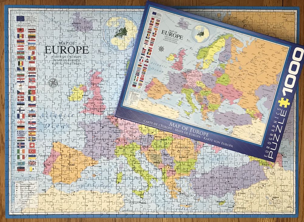 Map Of Europe - EuroGraphics puzzle collectible [Barcode 628136607896] - Main Image 4