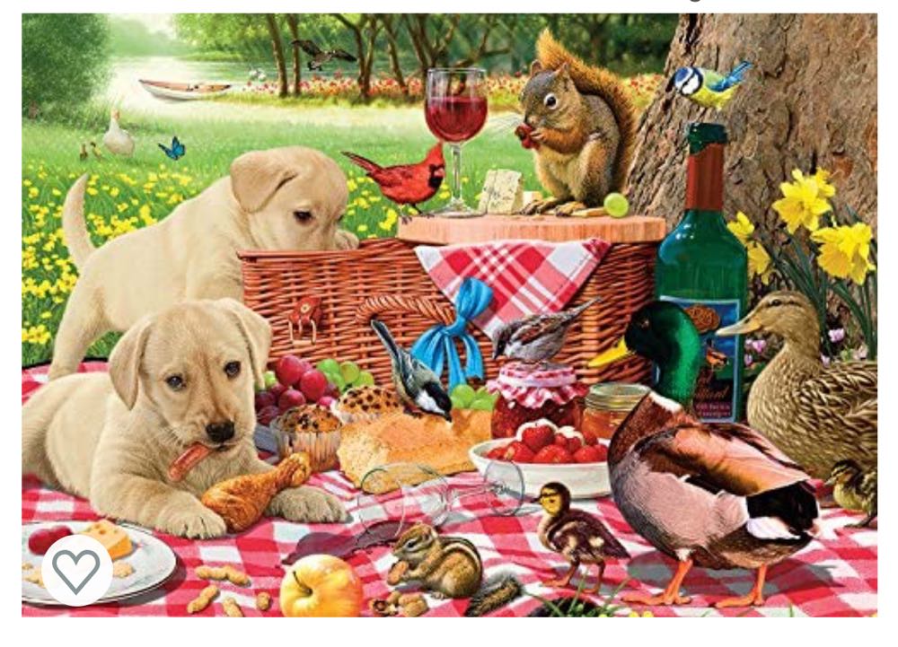 Adorable Animals - Picnic Raiders ✅ - Buffalo Games puzzle collectible [Barcode 079346027064] - Main Image 2