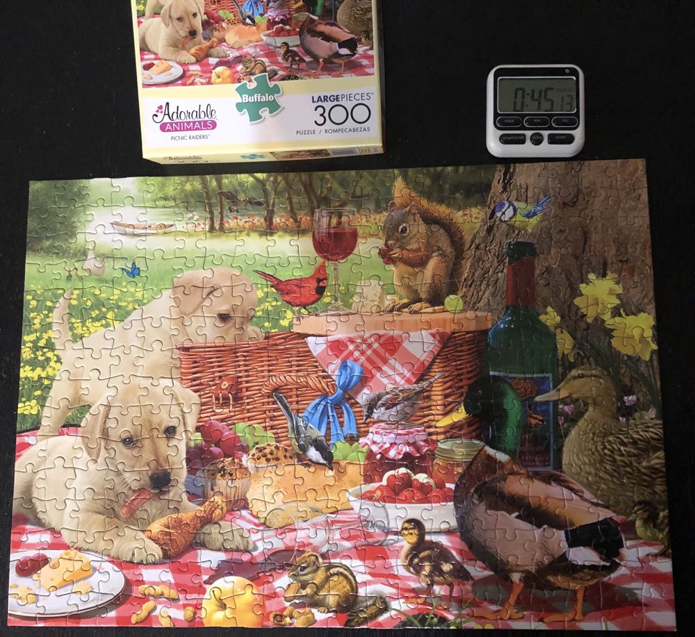 Adorable Animals - Picnic Raiders ✅ - Buffalo Games puzzle collectible [Barcode 079346027064] - Main Image 3