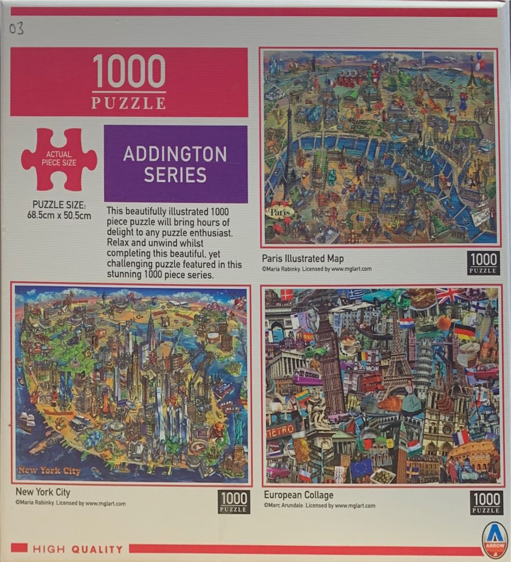 European Collage - Arrow puzzle collectible [Barcode 9317762187254] - Main Image 2