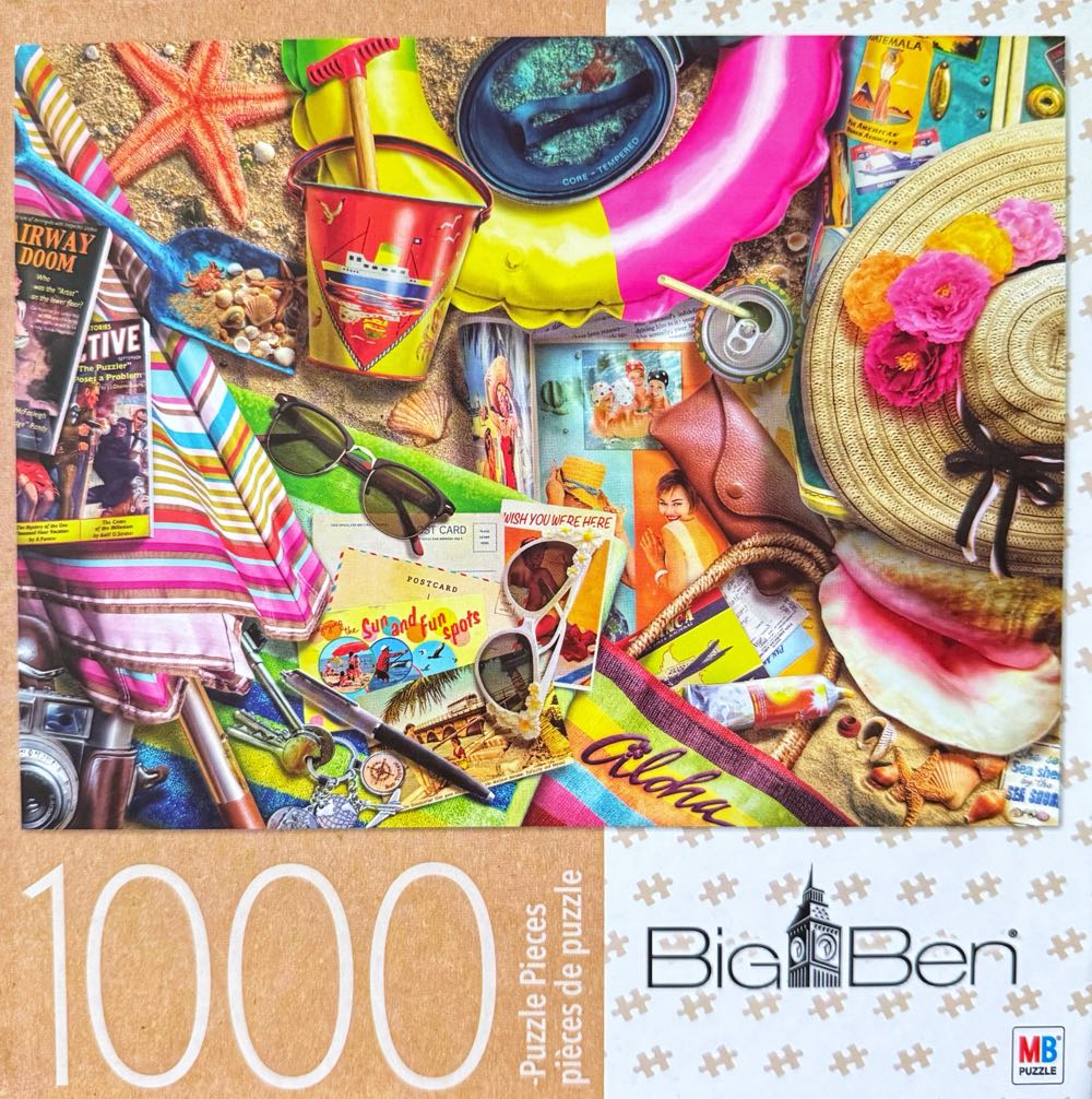 Vintage Holiday*% - Milton Bradley puzzle collectible [Barcode 778988567500] - Main Image 2