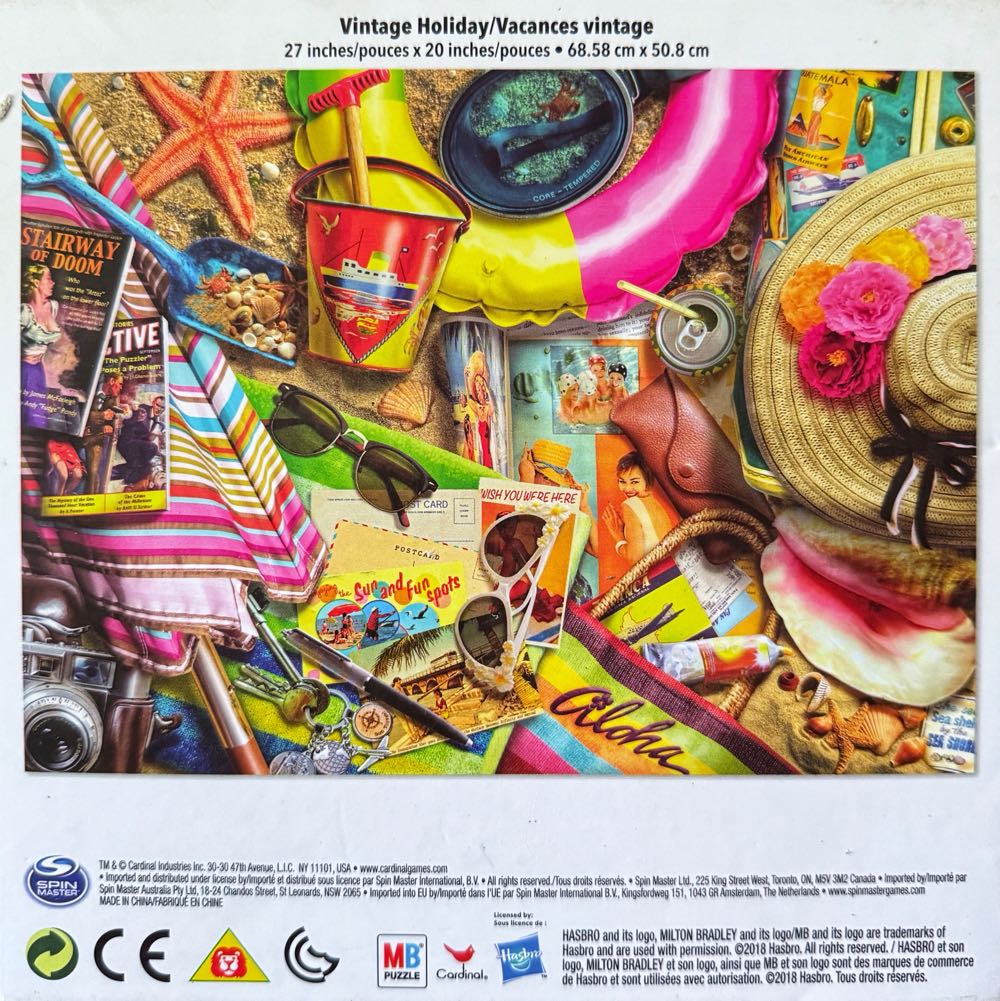 Vintage Holiday*% - Milton Bradley puzzle collectible [Barcode 778988567500] - Main Image 3