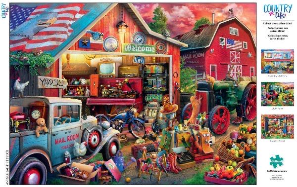 Antique Barn - Buffalo puzzle collectible [Barcode 079346119301] - Main Image 3