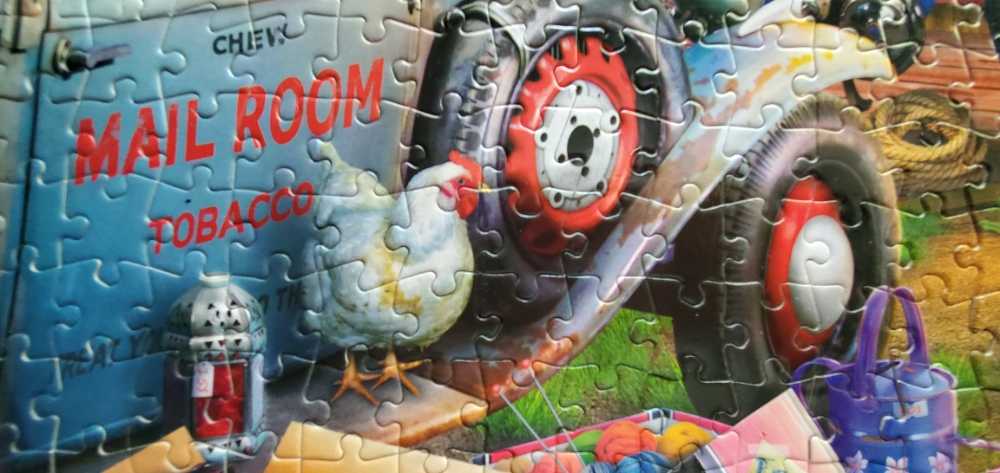 Antique Barn - Buffalo puzzle collectible [Barcode 079346119301] - Main Image 4