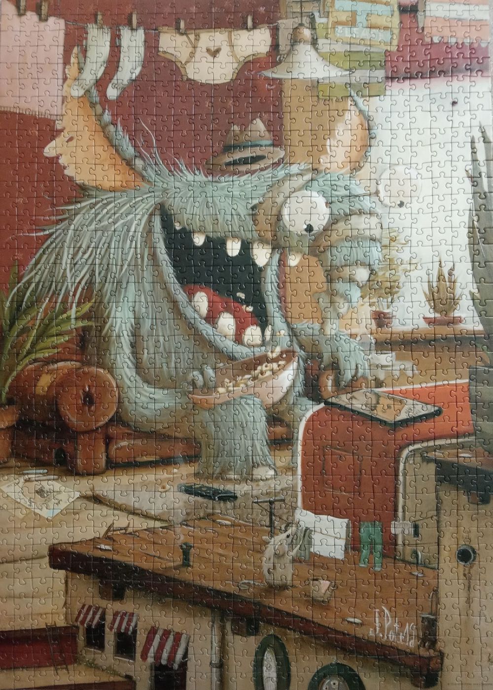 Zozoville Laundry day - Heye Puzzle puzzle collectible [Barcode 4001689298654] - Main Image 3