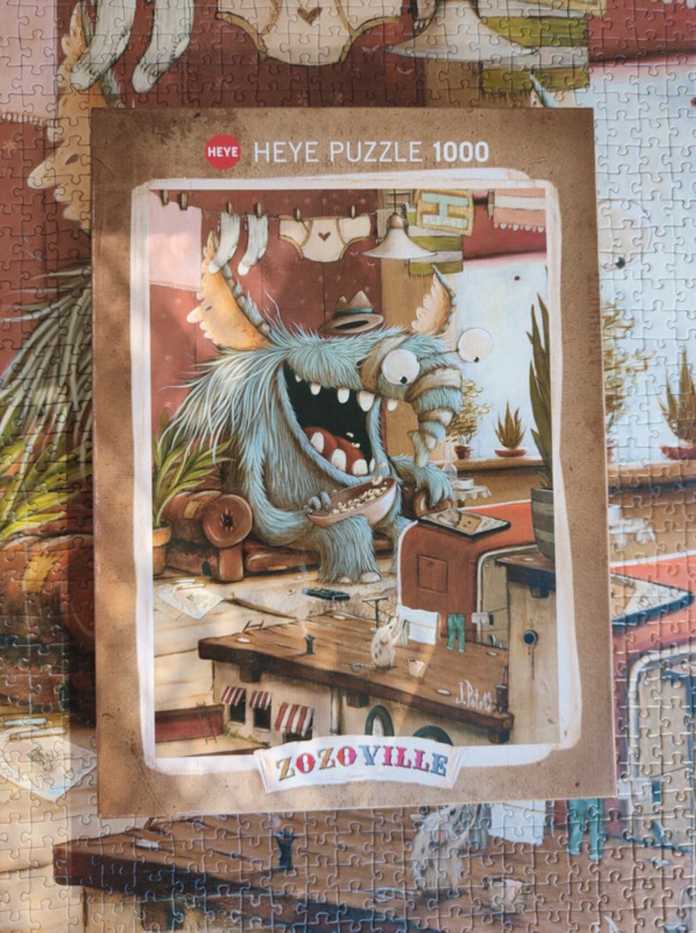 Zozoville Laundry day - Heye Puzzle puzzle collectible [Barcode 4001689298654] - Main Image 4