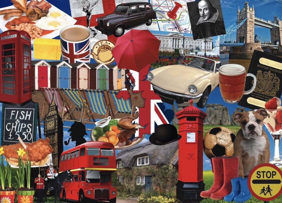 Best Of British 1 Typically UK - Falcon de luxe puzzle collectible [Barcode 8710126100134] - Main Image 2