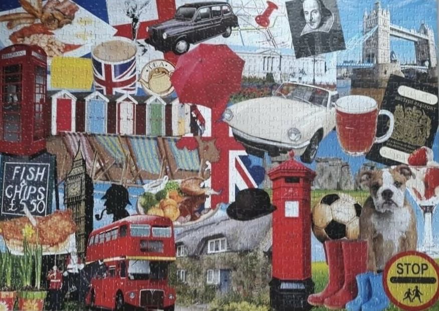 Best Of British 1 Typically UK - Falcon de luxe puzzle collectible [Barcode 8710126100134] - Main Image 3