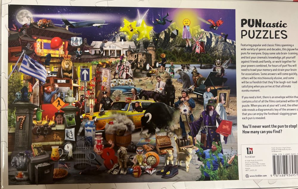 Movie Visual Puns - Hinkler 🇦🇺 puzzle collectible [Barcode 9781488936951] - Main Image 2