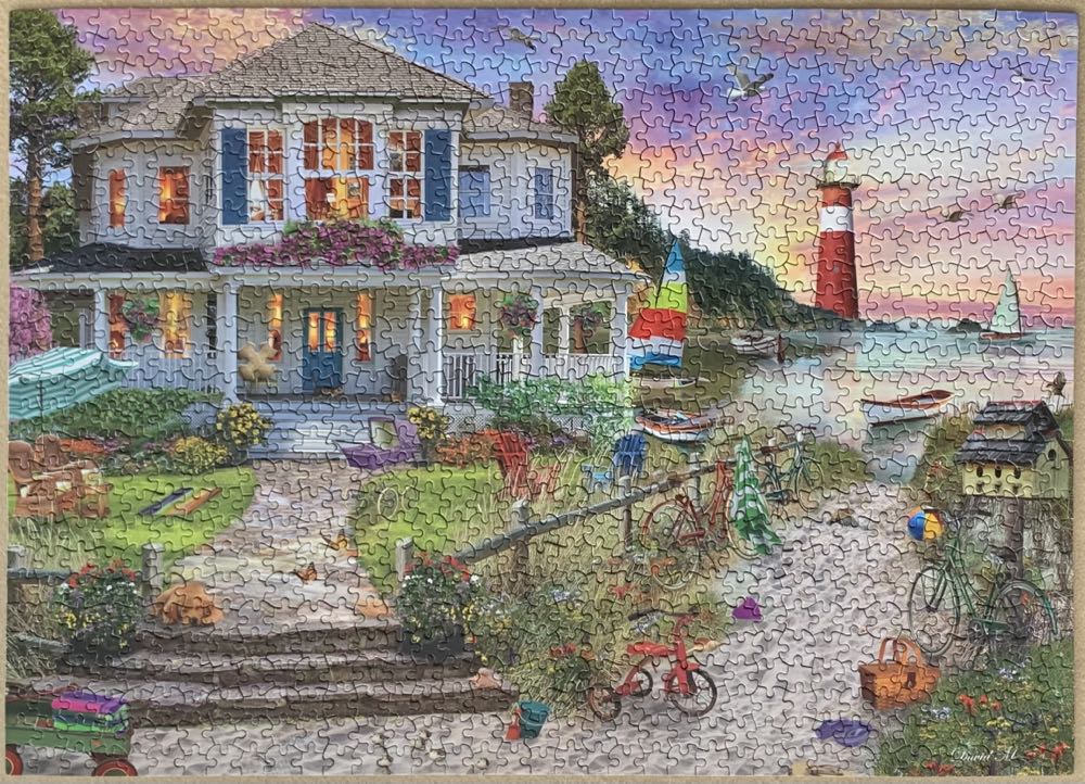 Beach House By The Water - Ceaco puzzle collectible [Barcode 021081332736] - Main Image 3