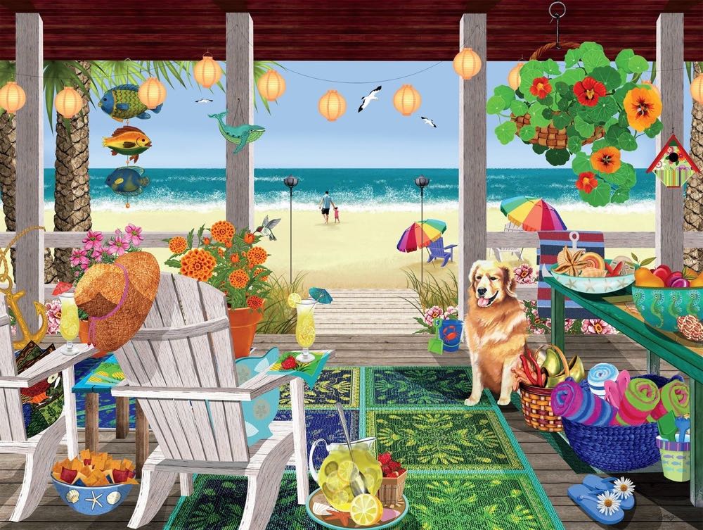Beach House  - Ceaco puzzle collectible [Barcode 021081221399] - Main Image 2