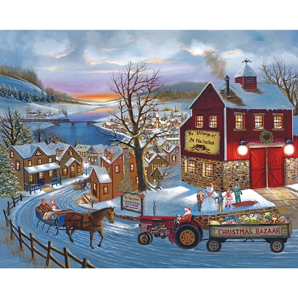 Santa’s On His Way - Bits & Pieces 🇺🇸 puzzle collectible [Barcode 704812415129] - Main Image 2