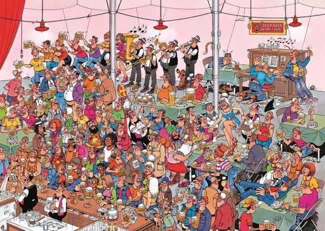 German Beer Party - Jumbo puzzle collectible [Barcode 8710126014486] - Main Image 2