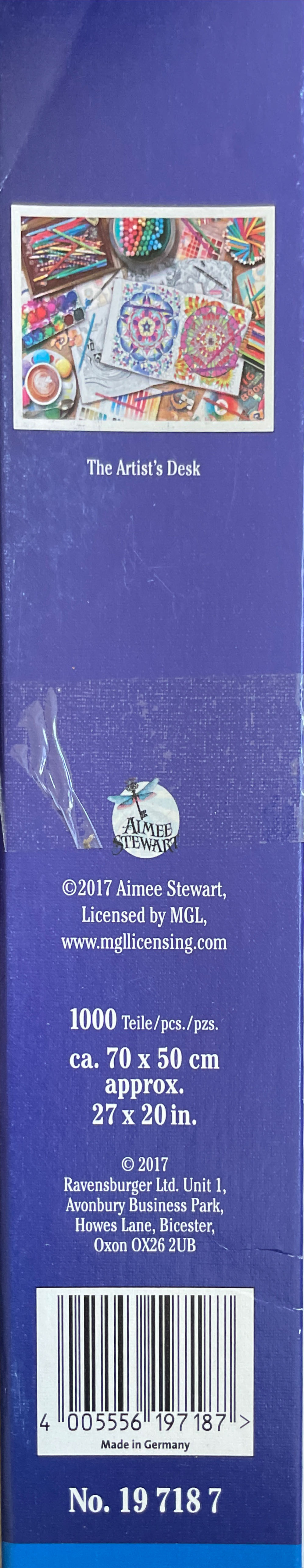 The Artist’s Desk (1) Keep - Ravensburger puzzle collectible [Barcode 4005556197187] - Main Image 2