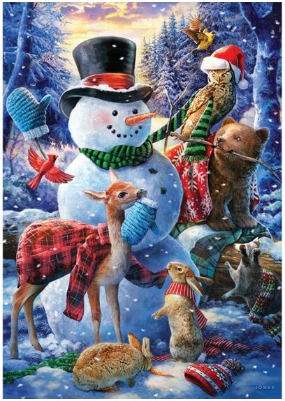 Who’s Decorating Snowman - Wentworth Wooden Puzzles puzzle collectible - Main Image 2