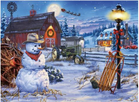 Country Christmas  puzzle collectible - Main Image 2