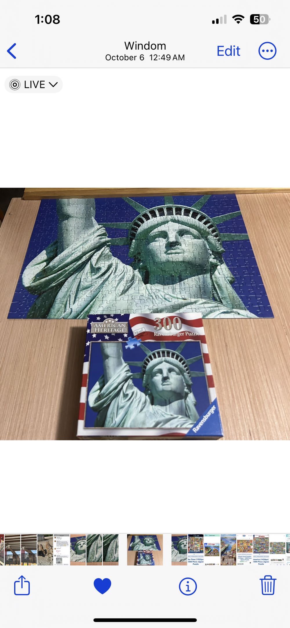 Statue of Liberty - Ravensburger puzzle collectible [Barcode 4005556140381] - Main Image 3