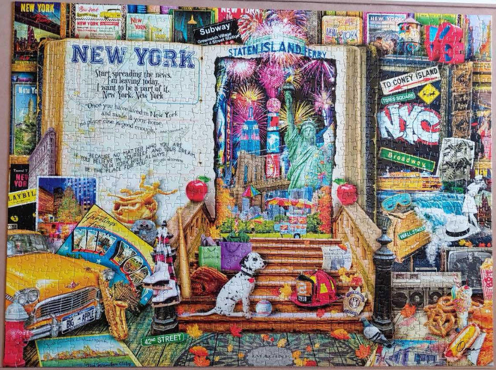 Life Is An Open Book - New York - SOLD - Buffalo puzzle collectible - Main Image 2