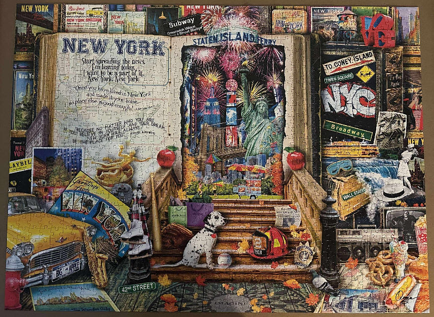 Life Is An Open Book - New York - SOLD - Buffalo puzzle collectible - Main Image 3