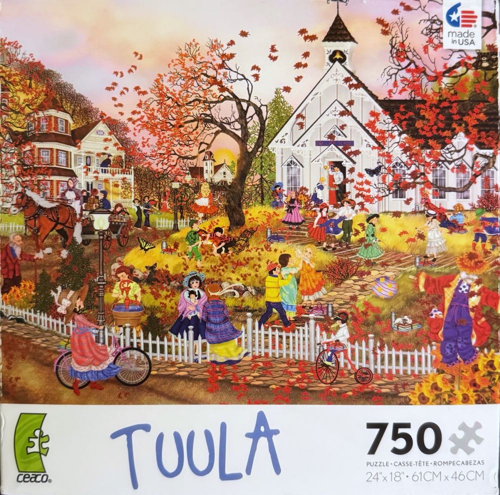Autumn School Days*^ - Ceaco puzzle collectible [Barcode 210812906029] - Main Image 2