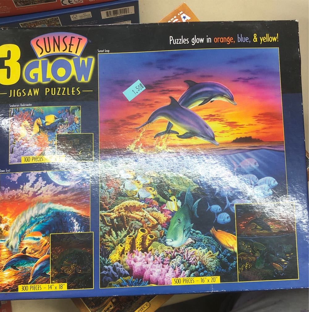 Ceaco: Sunset glow, 3 Puzzles - Ceaco puzzle collectible [Barcode 021081035637] - Main Image 2