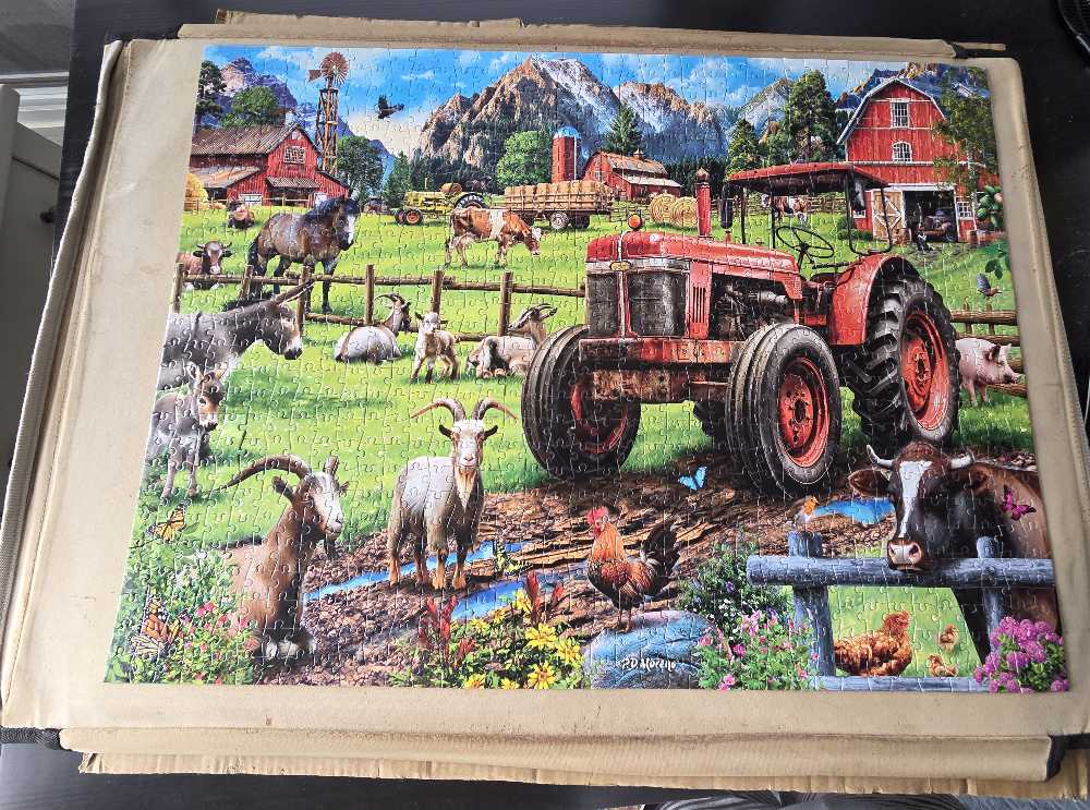 Country Life Time For Chores - Buffalo 🇺🇸 puzzle collectible [Barcode 079346119691] - Main Image 4
