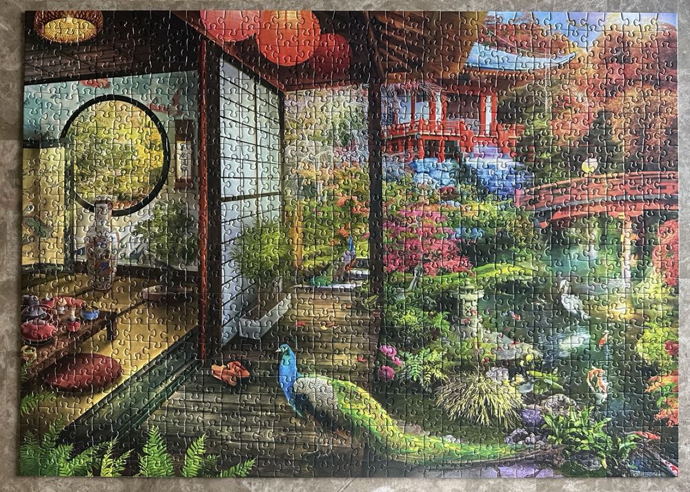 Japanese Garden Teahouse - Ravensburger puzzle collectible - Main Image 3