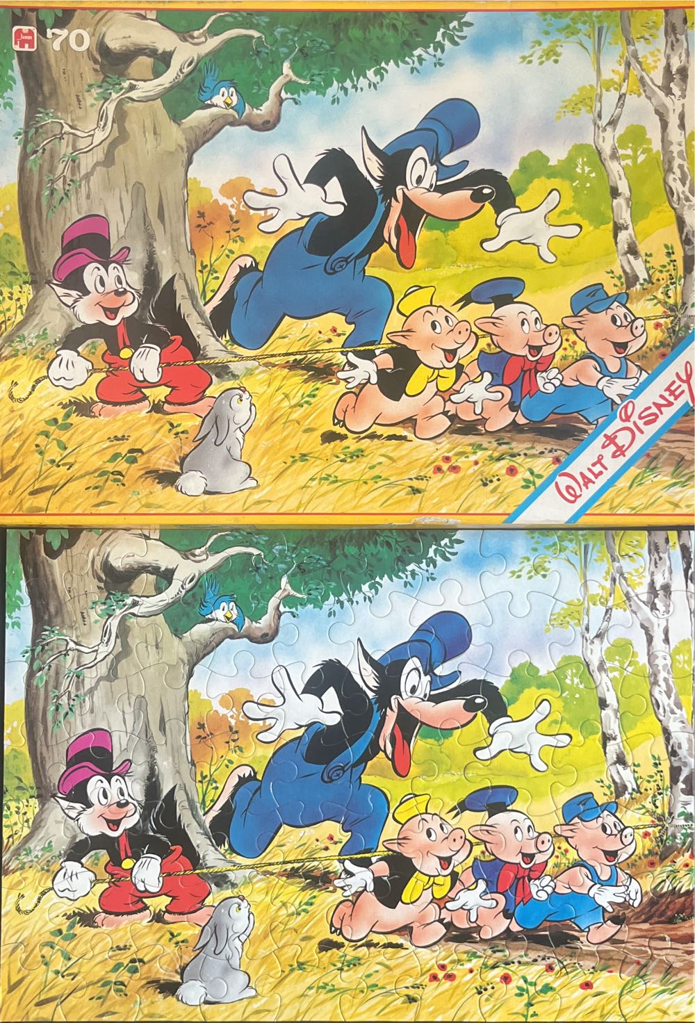 Drie Kleine Biggetjes 🟦 - Jumbo puzzle collectible [Barcode 8710126012116] - Main Image 4