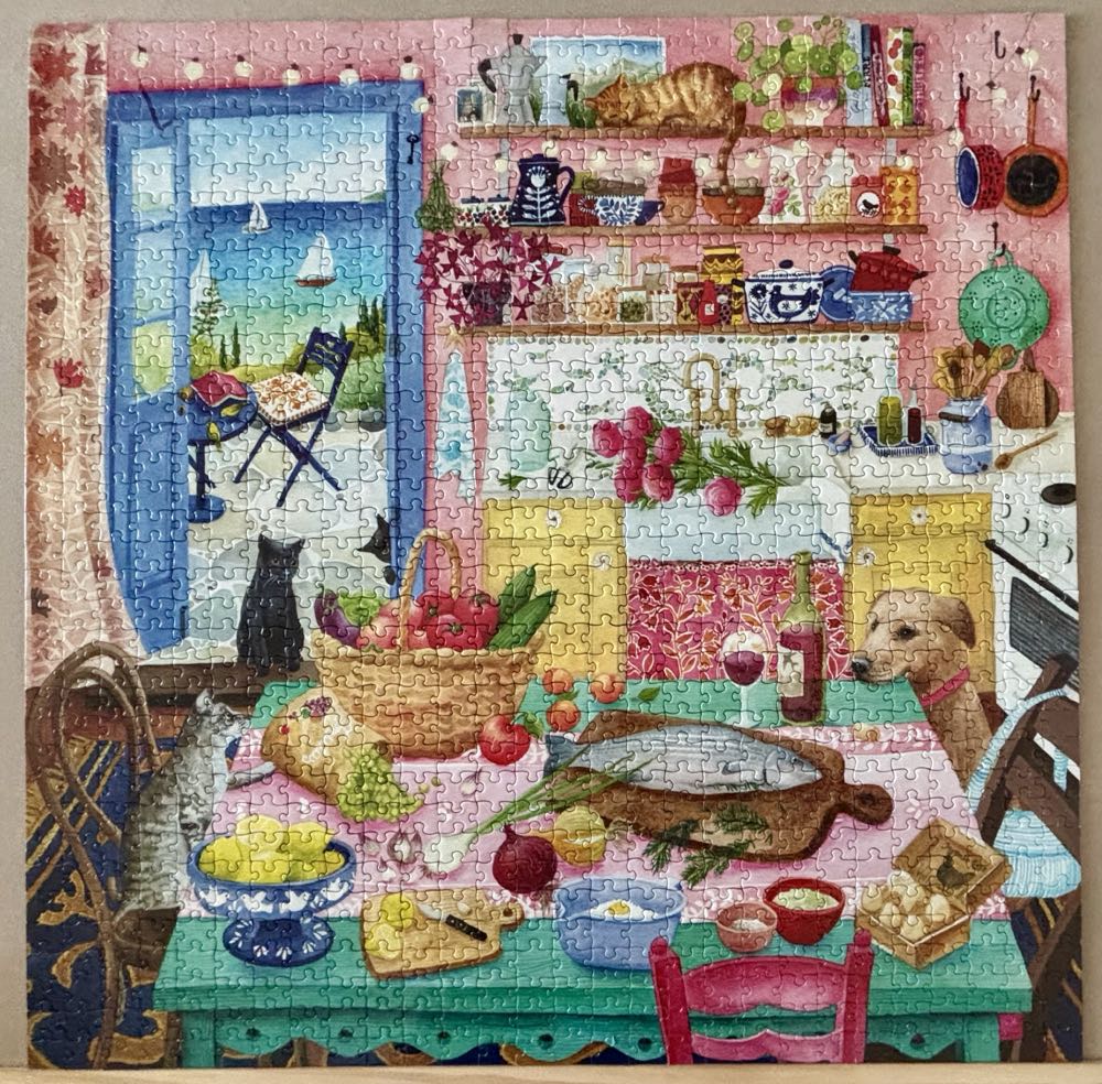 Pink Kitchen - Eeboo puzzle collectible [Barcode 689196516009] - Main Image 3