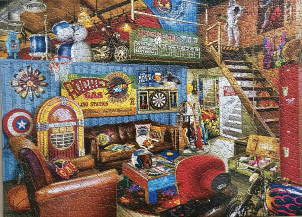 Man Cave - Master Pieces puzzle collectible [Barcode 705988723018] - Main Image 3