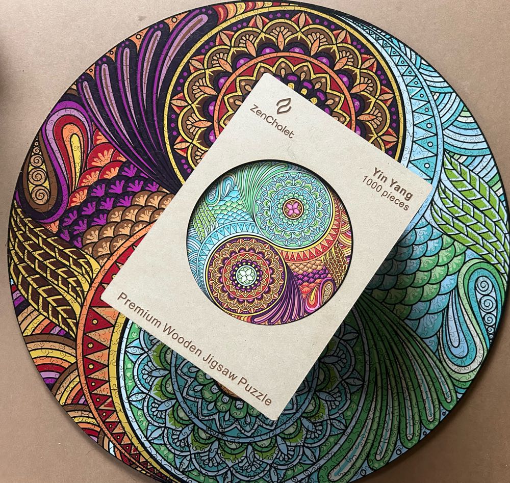 Zenchalet Yin Yang Jigsaw Puzzles Pieces For Adults Hard Puzzle For Adults Designed To Challenge You Uniquely Shaped Pieces Mind Puzzle For Adults  puzzle collectible [Barcode 850043982654] - Main Image 3