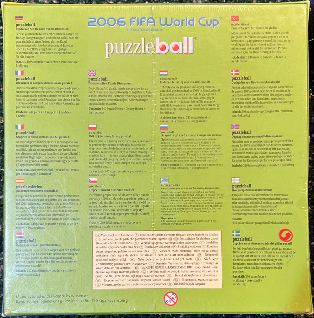 2006 FIFA World Cup Puzzleball-NEW - Ravensburger puzzle collectible [Barcode 4005556110254] - Main Image 2