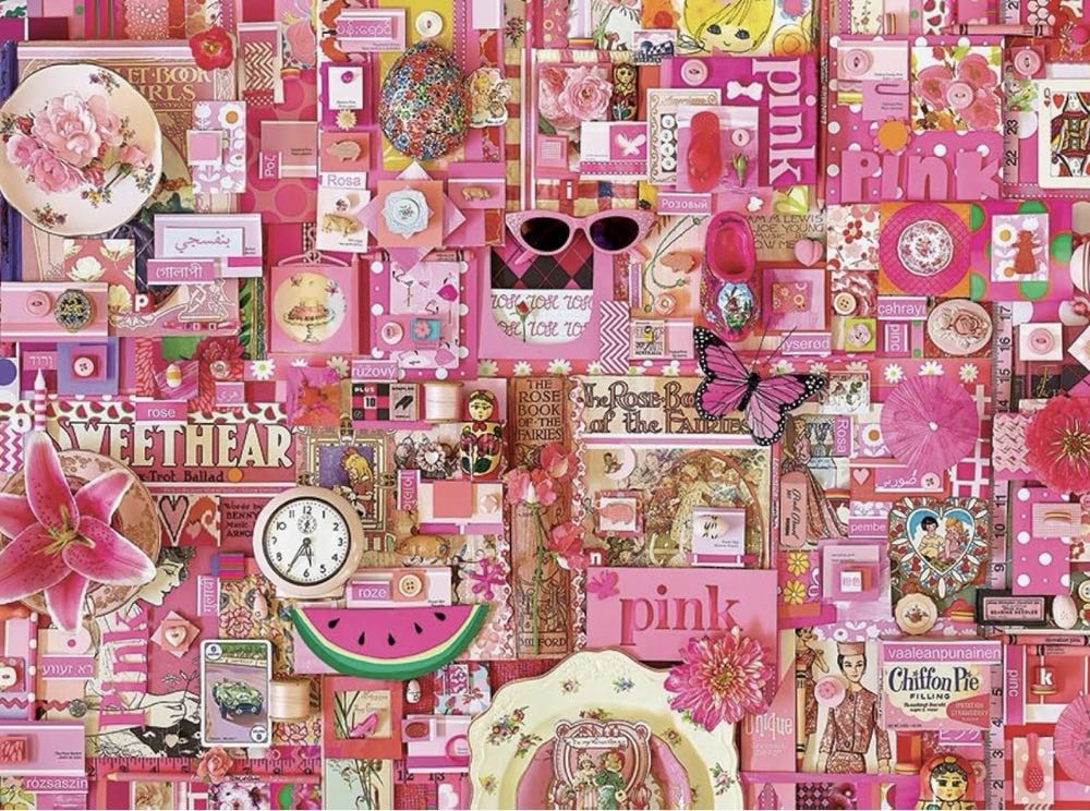 Pink - Cobble Hill puzzle collectible [Barcode 625012400558] - Main Image 2