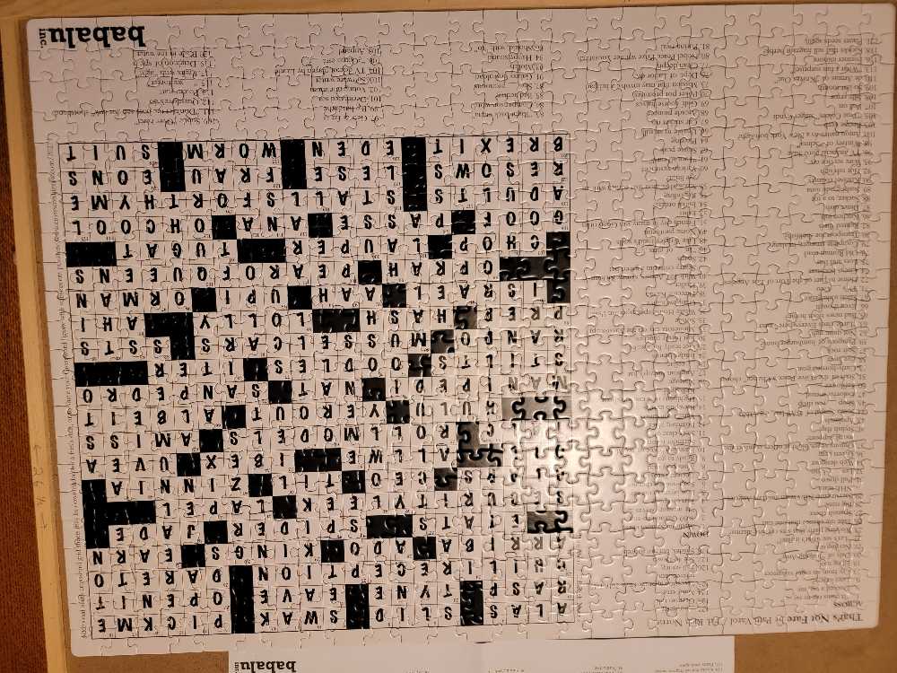 Crosssword Jigsaw - Babalu Inc. puzzle collectible [Barcode 9781645166931] - Main Image 2