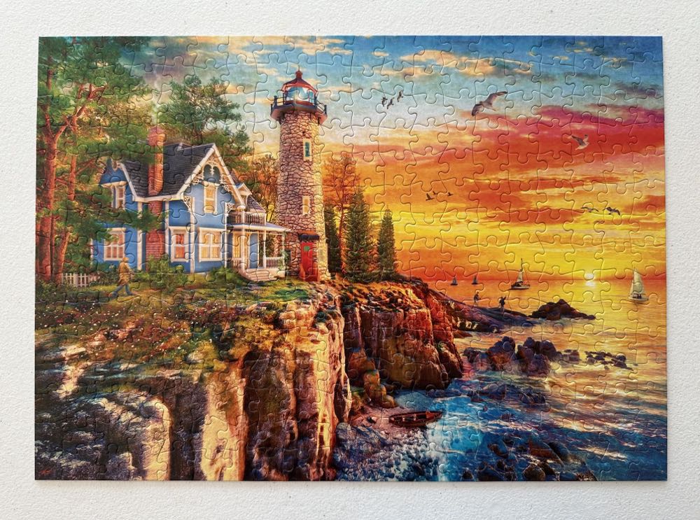 0115 Buffalo: Rocky Cliff Lighthouse - Buffalo puzzle collectible - Main Image 2