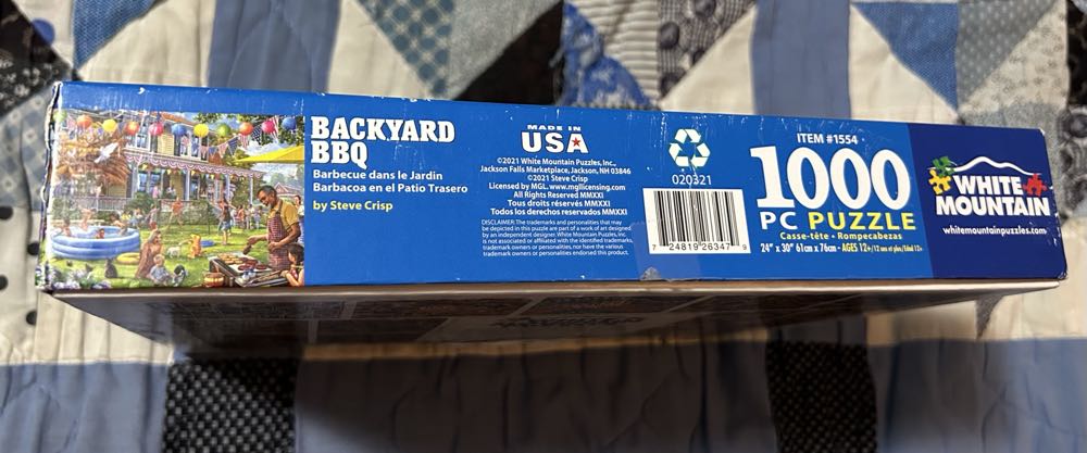 Backyard BBQ - White Mountain puzzle collectible [Barcode 724819263479] - Main Image 2
