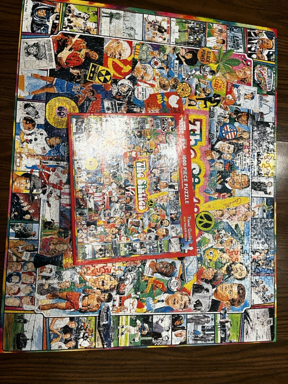 Z-The Sixties-Sold - White Mountain puzzle collectible [Barcode 724819249305] - Main Image 2
