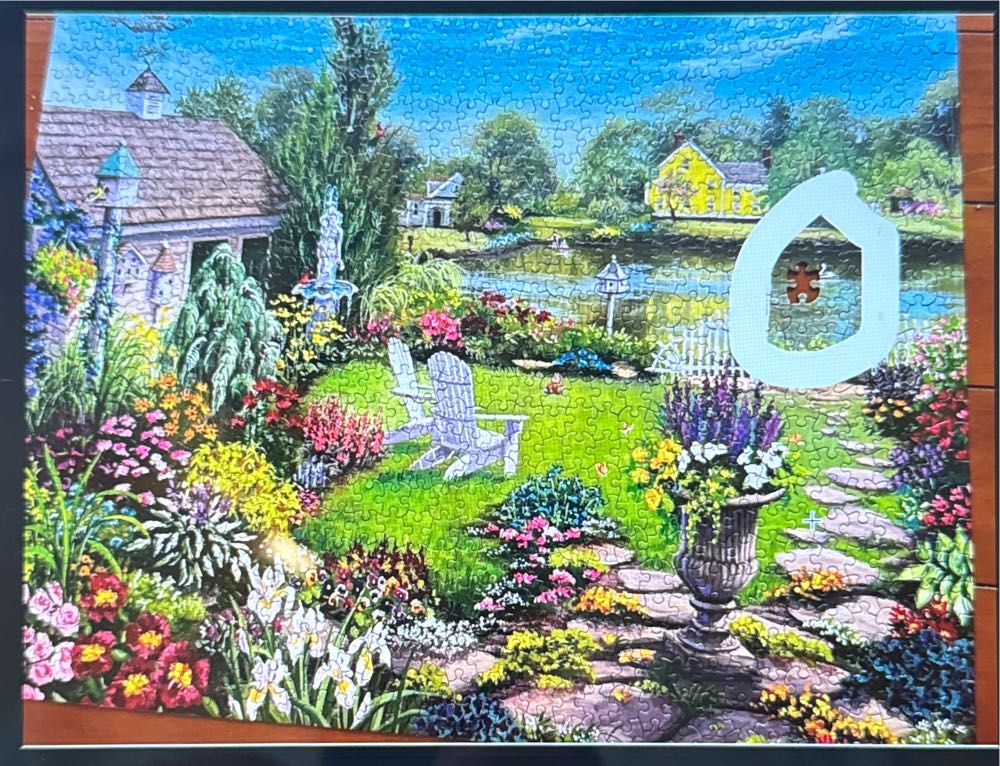 By The Pond - White Mountain puzzle collectible [Barcode 724819262250] - Main Image 2