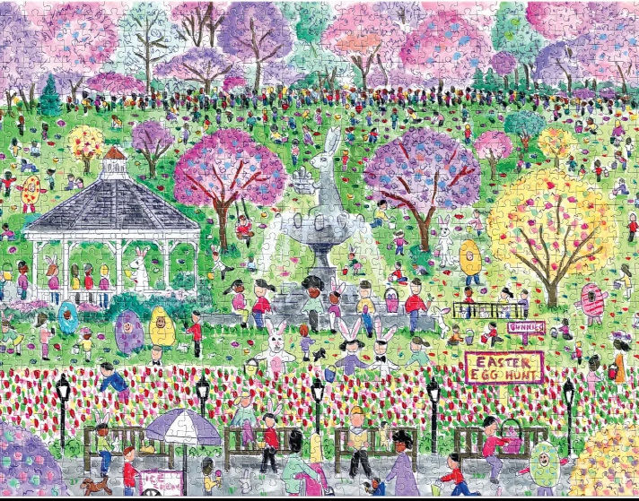 Easter Egg Hunt - Galison puzzle collectible [Barcode 9780735381551] - Main Image 2