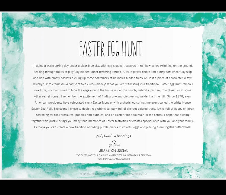 Easter Egg Hunt - Galison puzzle collectible [Barcode 9780735381551] - Main Image 3