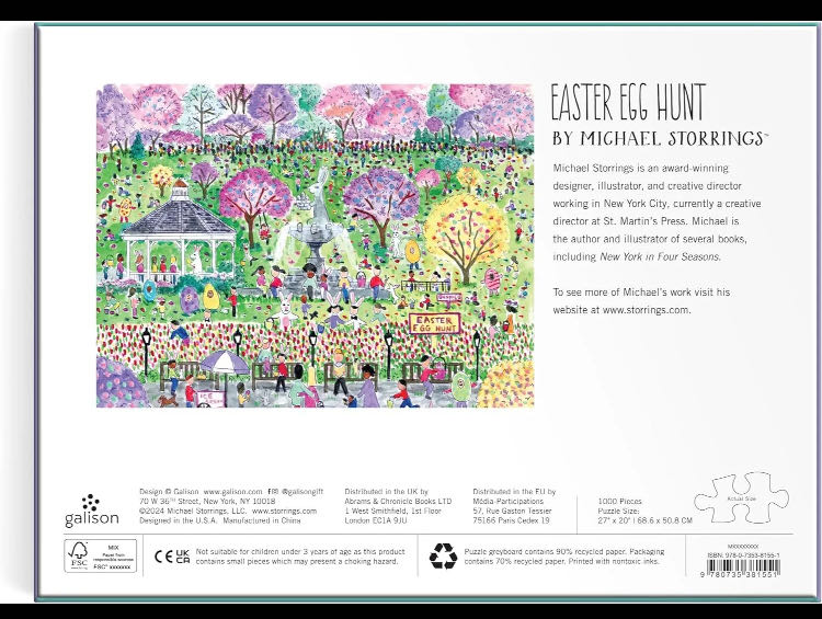 Easter Egg Hunt - Galison puzzle collectible [Barcode 9780735381551] - Main Image 4