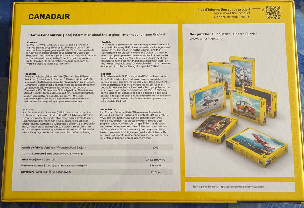 Heller Puzzle CL415 Sécurité Civile - Heller puzzle collectible [Barcode 3279510203707] - Main Image 2