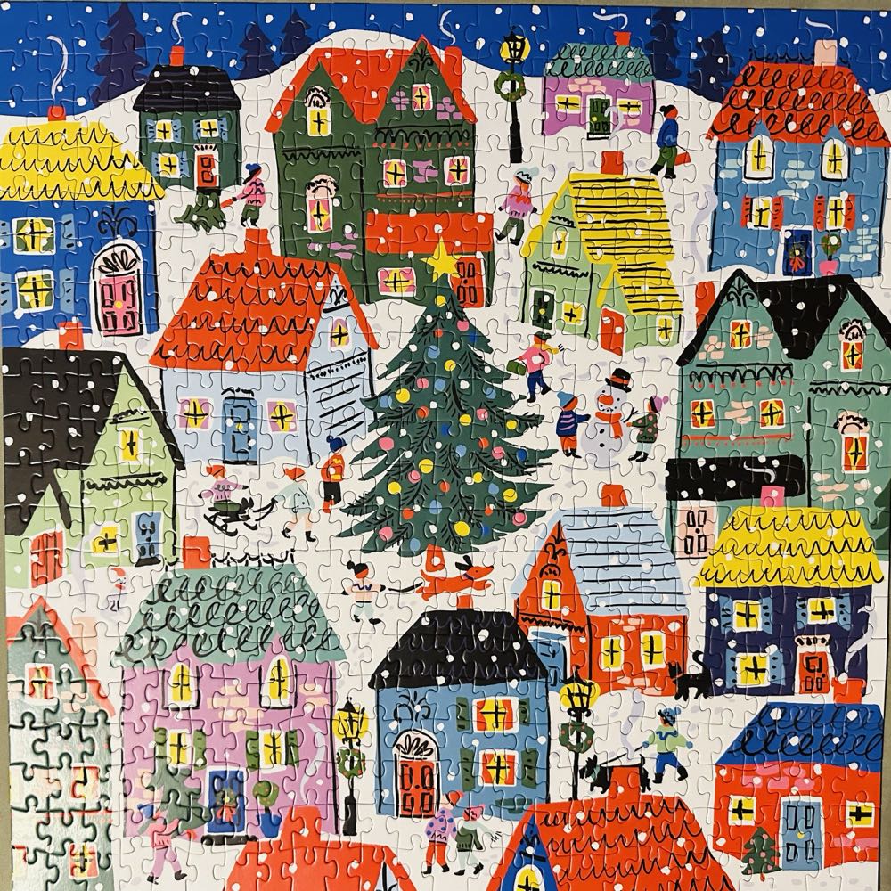 Christmas In The Village - SOLD - Galison puzzle collectible - Main Image 2
